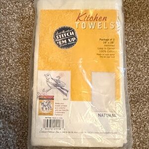 COLONIAL PATTERNS, INC Kitchen Towels - Aunt Martha's Stitch Em Up Natural Color